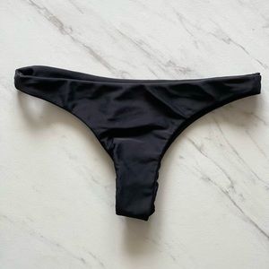 MIKOH Black Skimpy Bikini Bottom